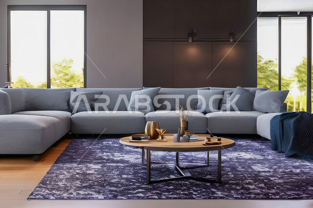 Living room with modern and attractive designs, exquisite decorations, elegant home furnishings, luxurious modern designs, elegant residential apartments, tourist apartments