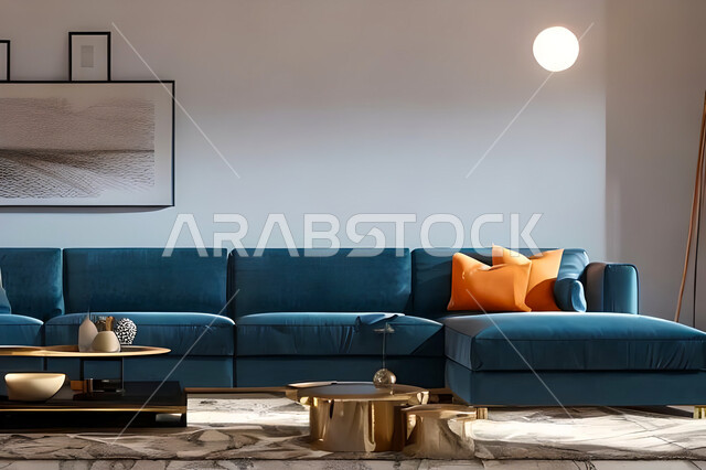 غرفة معيشة بتصاميم عصرية وجذابة، ديكورات رائعة، أثاث منزلي راقي، تصاميم عصرية فاخرة، شقق سكنية راقية، شقق سكنية سياحية