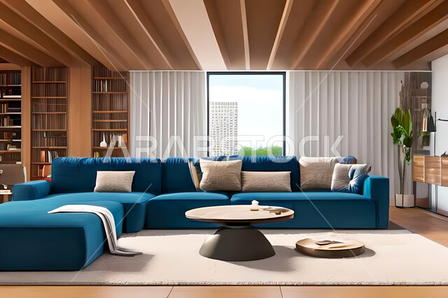 غرفة معيشة بتصاميم عصرية وجذابة، ديكورات رائعة، أثاث منزلي راقي، تصاميم عصرية فاخرة، شقق سكنية راقية، شقق سكنية سياحية