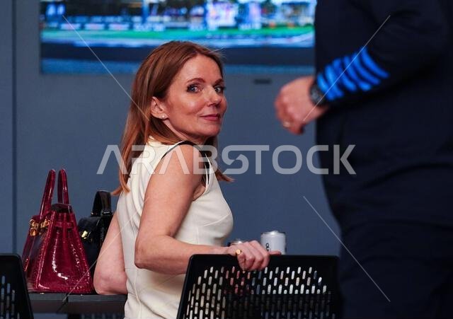 Christian and Geri Horner holding hands before the Bahrain Grand Prix ...