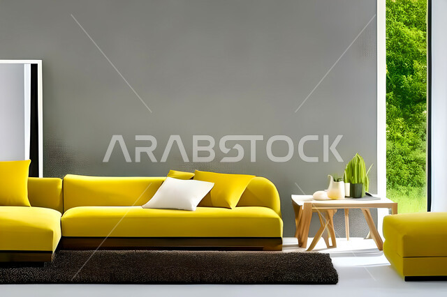 غرفة معيشة بتصاميم عصرية وجذابة، ديكورات رائعة، أثاث منزلي راقي، تصاميم عصرية فاخرة، شقق سكنية راقية، شقق سكنية سياحية، اثاث بالوان فاخرة