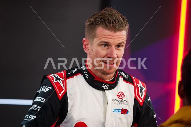 HULKENBERG Nico (ger), Haas F1 Team VF-24 Ferrari, STEINER Gunther ...