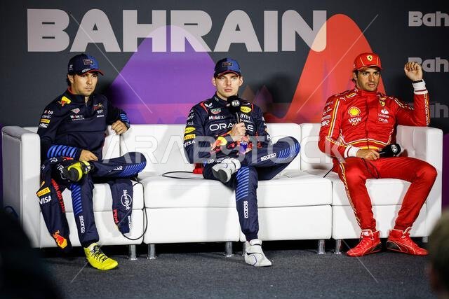 VERSTAPPEN Max (ned), Red Bull Racing RB20, portrait PEREZ Sergio (mex ...