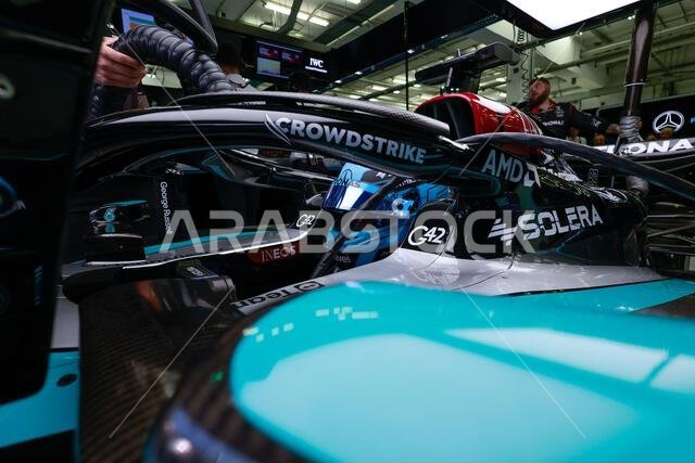 RUSSELL George (gbr), Mercedes AMG F1 Team W15, portrait during the ...