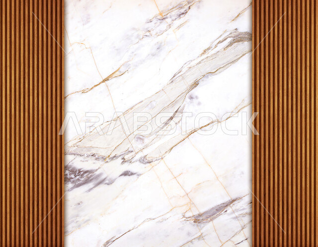 ورق حائط ثلاثي الأبعاد ، بديل الخشب والرخام ، ورق جدران