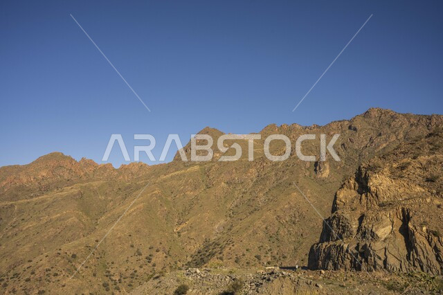 جبال الطائف في المملكة العربية السعودية ، المرتفعات الجبلية ، الطبيعة الجبلية في مدينة الطائف