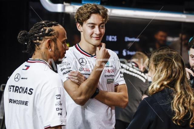 HAMILTON Lewis (gbr), Mercedes AMG F1 Team W15, portrait helmet, casque ...