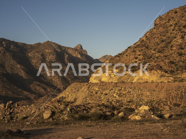 جبال الطائف في المملكة العربية السعودية ، المرتفعات الجبلية ، الطبيعة الجبلية في مدينة الطائف