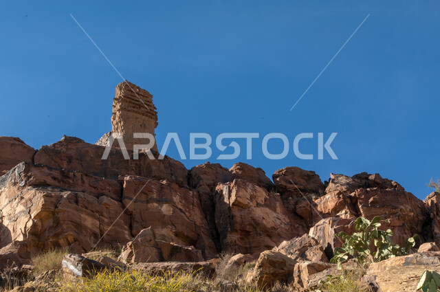 Ancient mud heritage houses in Asir, Saudi Arabia, ancient historical and archaeological landmarks, old archaeological houses, historical villages and cities, old houses