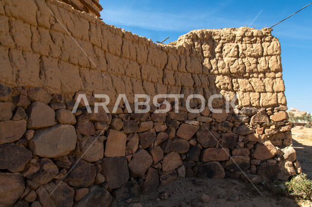 Ancient mud heritage houses in Asir, Saudi Arabia, ancient historical and archaeological landmarks, old archaeological houses, historical villages and cities, old houses