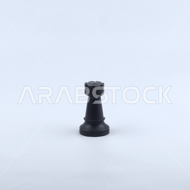 قطعة لعبة الشطرنج, قلعة الشطرنج, القلعه السوداء, لعبة الشطرنج, خلفيه بيضاء