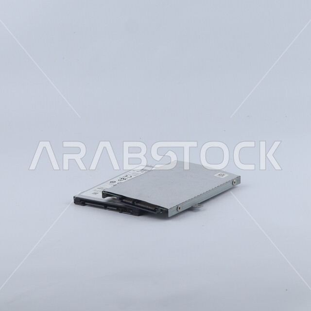 Laptop hard drive on a white background