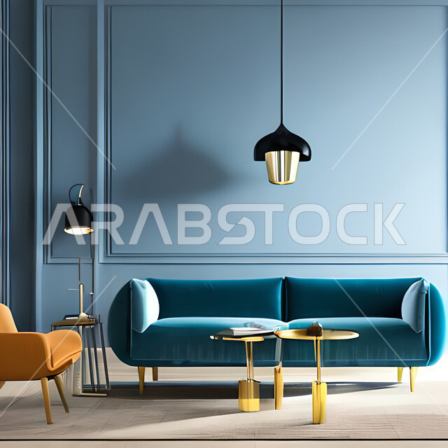 غرفة معيشة بتصاميم عصرية وجذابة، ديكورات رائعة، أثاث منزلي راقي، تصاميم عصرية فاخرة، شقق سكنية راقية، شقق سكنية سياحية، ديكورات بالوان جذابة