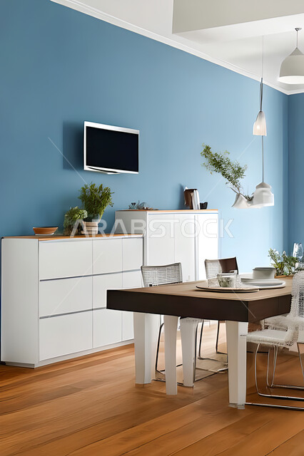 تصميم داخلي حديث لشقة سكنية ، تصاميم وديكورات داخلية ، تصميم معماري هندسي حديث ، شقق سكنية بتصاميم عصرية