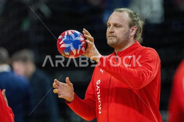 Copenhagen, Denmark. 09th, January 2025. Mads Mensah Larsen of Denmark ...
