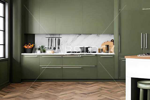 تصميم داخلي لمطبخ عصري حديث ، ديكورات داخلية ، تصميم معماري هندسي حديث ، فلل سكنية بتصاميم عصرية راقيه