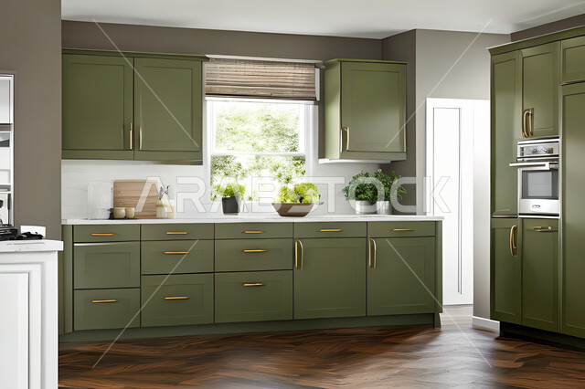 تصميم داخلي لمطبخ عصري حديث ، ديكورات داخلية ، تصميم معماري هندسي حديث ، فلل سكنية بتصاميم عصرية راقيه