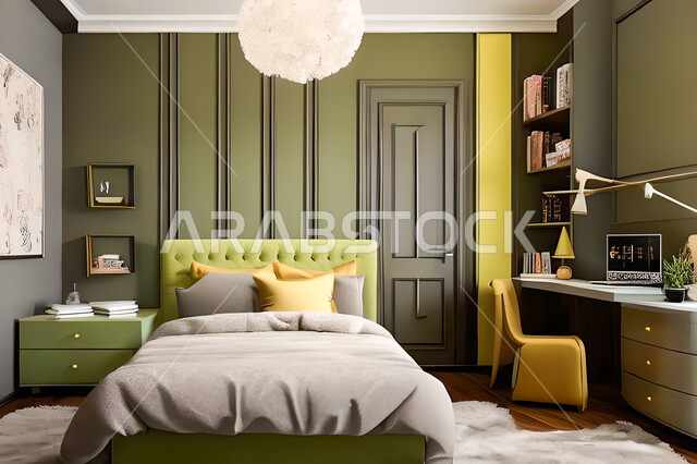 غرفة نوم بتصميم عصري حديث ، ديكورات داخليه ، أثاث منزلي فاخر، تصاميم عصرية  راقيه، شقق وفلل سكنية ، فنادق ومنتجعات فاخرة