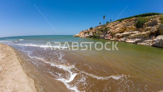 Photography of a beach in Oman Muscat during spring sunny day - Photo