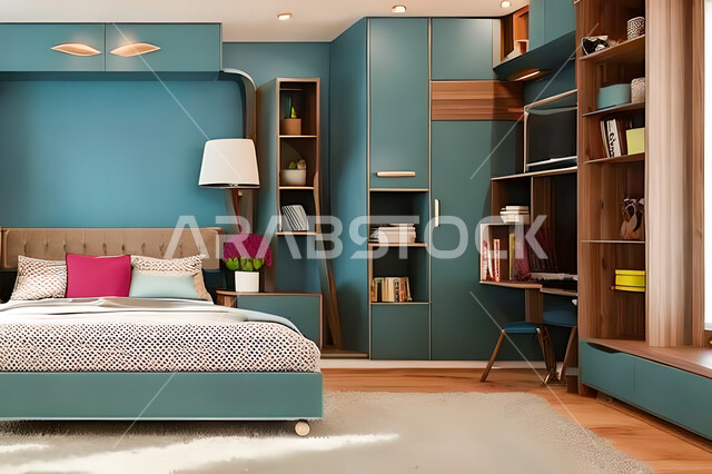 غرفة نوم بتصميم عصري حديث ، ديكورات داخليه ، أثاث منزلي فاخر، تصاميم عصرية  راقيه، شقق وفلل سكنية ، فنادق ومنتجعات فاخرة