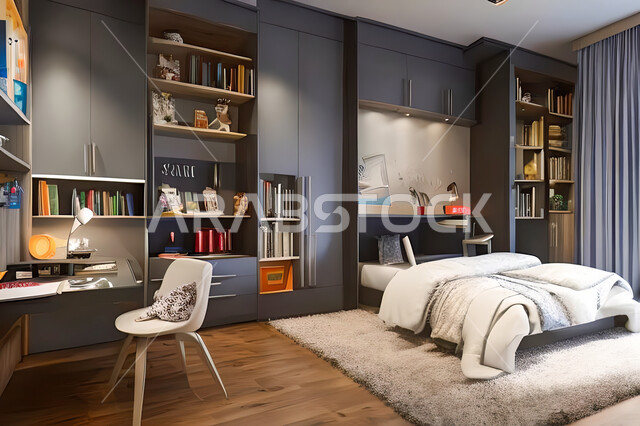 غرفة نوم بتصميم عصري حديث ، ديكورات داخليه ، أثاث منزلي فاخر، تصاميم عصرية  راقيه، شقق وفلل سكنية ، فنادق ومنتجعات فاخرة