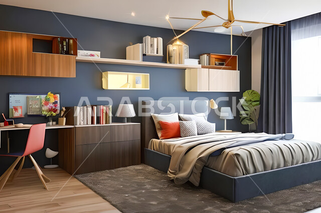 غرفة نوم بتصميم عصري حديث ، ديكورات داخليه ، أثاث منزلي فاخر، تصاميم عصرية  راقيه، شقق وفلل سكنية ، فنادق ومنتجعات فاخرة
