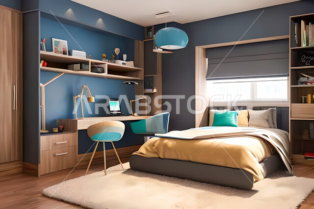 غرفة نوم بتصميم عصري حديث ، ديكورات داخليه ، أثاث منزلي فاخر، تصاميم عصرية  راقيه، شقق وفلل سكنية ، فنادق ومنتجعات فاخرة