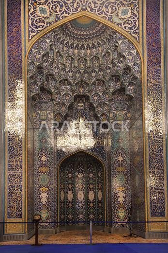 prayer hall sultan qaboos grand mosque muscat oman middle east - Photo