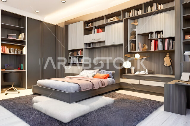 غرفة نوم بتصميم عصري حديث ، ديكورات داخليه ، أثاث منزلي فاخر، تصاميم عصرية  راقيه، شقق وفلل سكنية ، فنادق ومنتجعات فاخرة