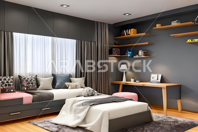 غرفة نوم بتصميم عصري حديث ، ديكورات داخليه ، أثاث منزلي فاخر، تصاميم عصرية  راقيه، شقق وفلل سكنية ، فنادق ومنتجعات فاخرة