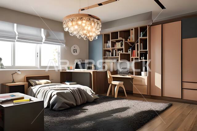 غرفة نوم بتصميم عصري حديث ، ديكورات داخليه ، أثاث منزلي فاخر، تصاميم عصرية  راقيه، شقق وفلل سكنية ، فنادق ومنتجعات فاخرة