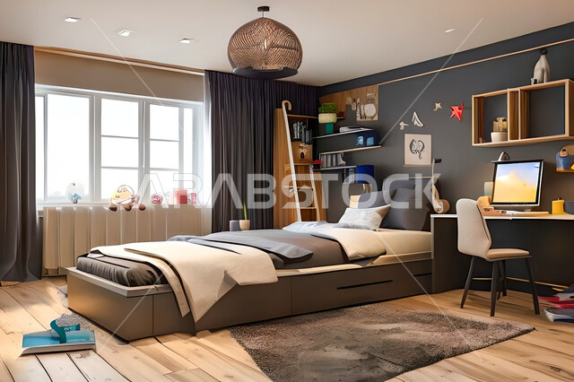 غرفة نوم بتصميم عصري حديث ، ديكورات داخليه ، أثاث منزلي فاخر، تصاميم عصرية  راقيه، شقق وفلل سكنية ، فنادق ومنتجعات فاخرة