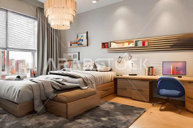 غرفة نوم بتصميم عصري حديث ، ديكورات داخليه ، أثاث منزلي فاخر، تصاميم عصرية  راقيه، شقق وفلل سكنية ، فنادق ومنتجعات فاخرة