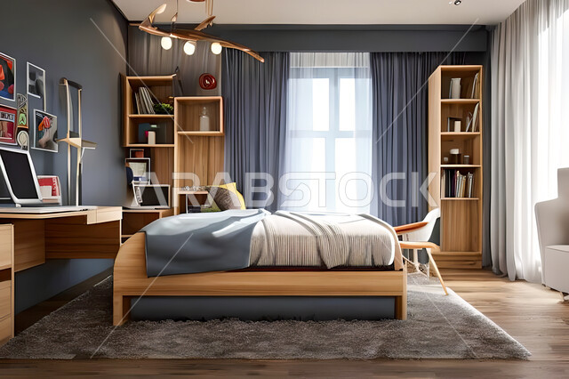 غرفة نوم بتصميم عصري حديث ، ديكورات داخليه ، أثاث منزلي فاخر، تصاميم عصرية  راقيه، شقق وفلل سكنية ، فنادق ومنتجعات فاخرة