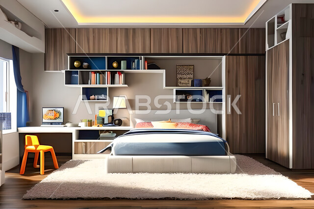 غرفة نوم بتصميم عصري حديث ، ديكورات داخليه ، أثاث منزلي فاخر، تصاميم عصرية  راقيه، شقق وفلل سكنية ، فنادق ومنتجعات فاخرة