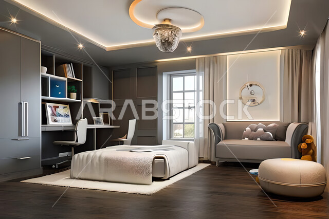 غرفة نوم بتصميم عصري حديث ، ديكورات داخليه ، أثاث منزلي فاخر، تصاميم عصرية  راقيه، شقق وفلل سكنية ، فنادق ومنتجعات فاخرة