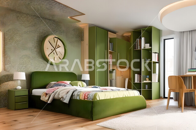 غرفة نوم بتصميم عصري حديث ، ديكورات داخليه ، أثاث منزلي فاخر، تصاميم عصرية  راقيه، شقق وفلل سكنية ، فنادق ومنتجعات فاخرة