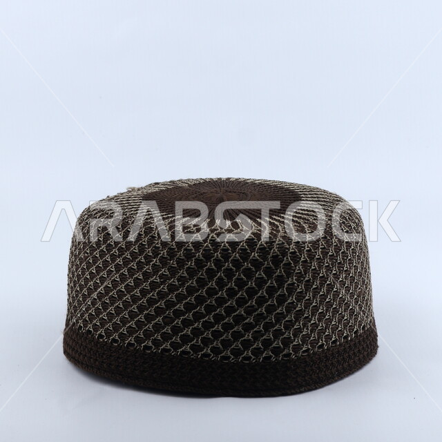 طاقيه سوداء رجاليه مصنوعه من القماش, طاقيه من الصوف الأسود, طربوش, قلنسوه, أزياء وإكسسوارات, خلفيه بيضاء