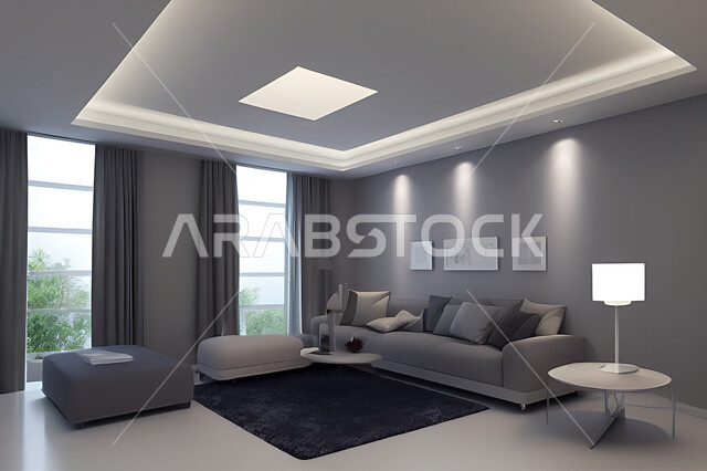 غرفة معيشة بتصاميم عصرية حديثه، ديكورات داخليه، غرفة جلوس, أثاث منزلي راقي، تصاميم عصرية فاخرة، شقق وفلل سكنية, فنادق ومنتجعات فاخره