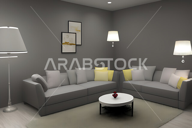 غرفة معيشة بتصاميم عصرية حديثه، ديكورات داخليه، غرفة جلوس, أثاث منزلي راقي، تصاميم عصرية فاخرة، شقق وفلل سكنية, فنادق ومنتجعات فاخره