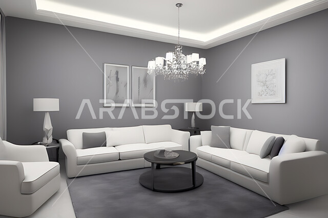 Living room with modern modern designs, interior decorations, living room, elegant home furniture, luxurious modern designs, apartments and villas, luxury hotels and resorts