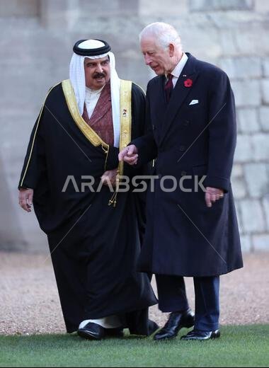 King Charles III with King Hamad Bin Isa Al Khalifa, King of the ...