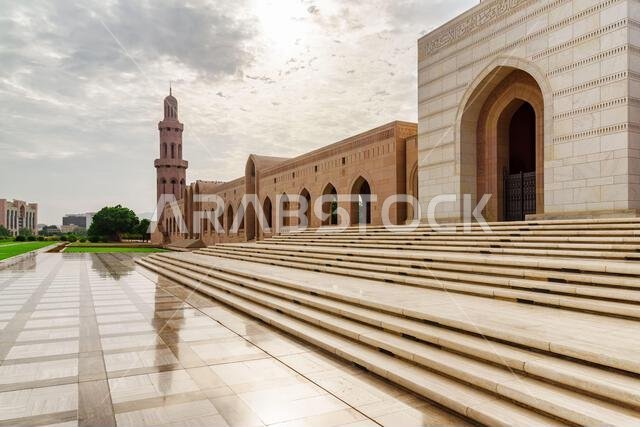 shoe rack sultan qaboos grand mosque muscat oman middle east - Photo