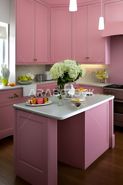 تصميم داخلي حديث لمطبخ داخل شقة سكنية ، تصاميم وديكورات داخلية ، تصميم معماري هندسي حديث ، شقق سكنية بتصاميم عصرية ، مطبخ بتصميم عصري حديث