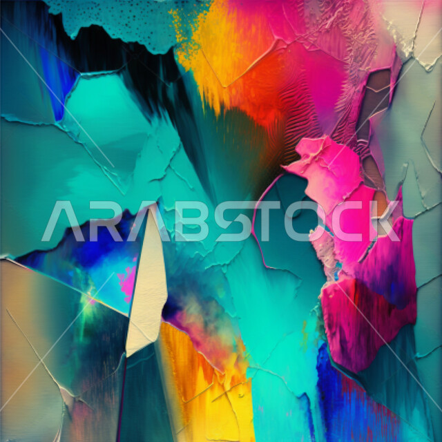 لوحة فنية ابداعية، مزيج من الالوان، رسوم فنية، فنون جميلة، لوحة فنية جدارية، لوحات رسم، معارض وفنون، خلفية ملونة