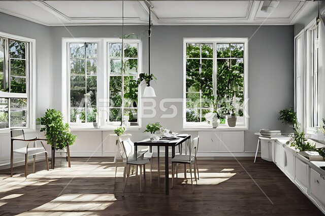 تصميم داخلي حديث لمطبخ عصري، تصاميم وديكورات داخلية ، تصميم معماري هندسي حديث ، فلل سكنية بتصاميم عصرية فاخره