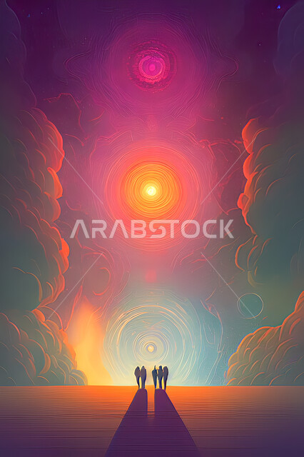 لوحة فنية ابداعية، مزيج من الالوان، رسوم فنية، فنون جميلة، لوحة فنية جدارية، لوحات رسم، معارض وفنون، خلفية ملونة