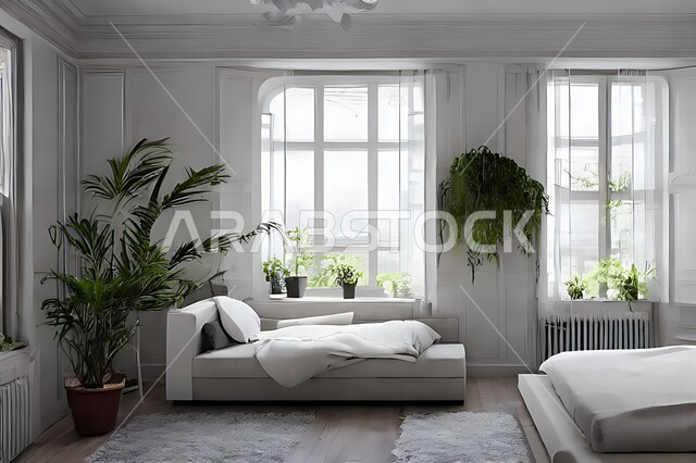 غرفة نوم عصرية و جذابة ، ديكورات رائعة ، أثاث منزلي راقي ، تصاميم عصرية فاخرة ، شقق سكنية سياحية راقية ، اوتيل ، فنادق فاخرة , غرف نوم دافئة , فلل وقصور حديثة , نوافذ زجاجية كبيرة .