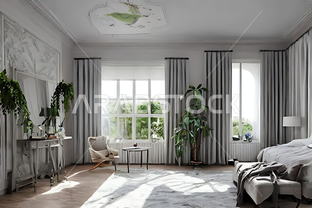 غرفة نوم عصرية و جذابة ، ديكورات رائعة ، أثاث منزلي راقي ، تصاميم عصرية فاخرة ، شقق سكنية سياحية راقية ، اوتيل ، فنادق فاخرة , غرف نوم دافئة , فلل وقصور حديثة , نوافذ زجاجية كبيرة .