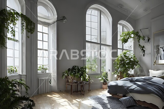 غرفة نوم عصرية و جذابة ، ديكورات رائعة ، أثاث منزلي راقي ، تصاميم عصرية فاخرة ، شقق سكنية سياحية راقية ، اوتيل ، فنادق فاخرة , غرف نوم دافئة , فلل وقصور حديثة , نوافذ زجاجية كبيرة .